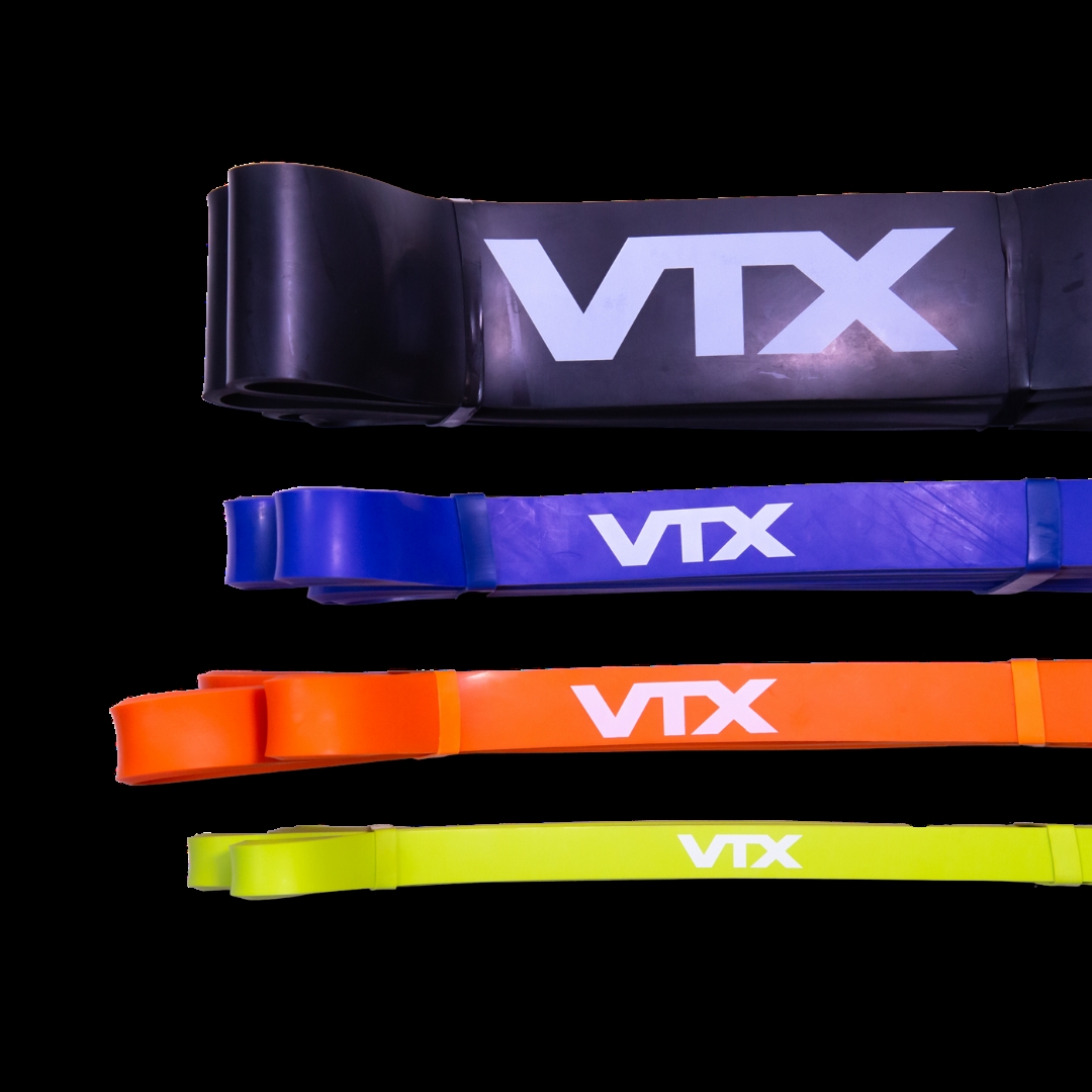 VTX GVSBL-MED 40 in. 30-50 lbs Latex Strength Bands, Medium - Spanish Orange