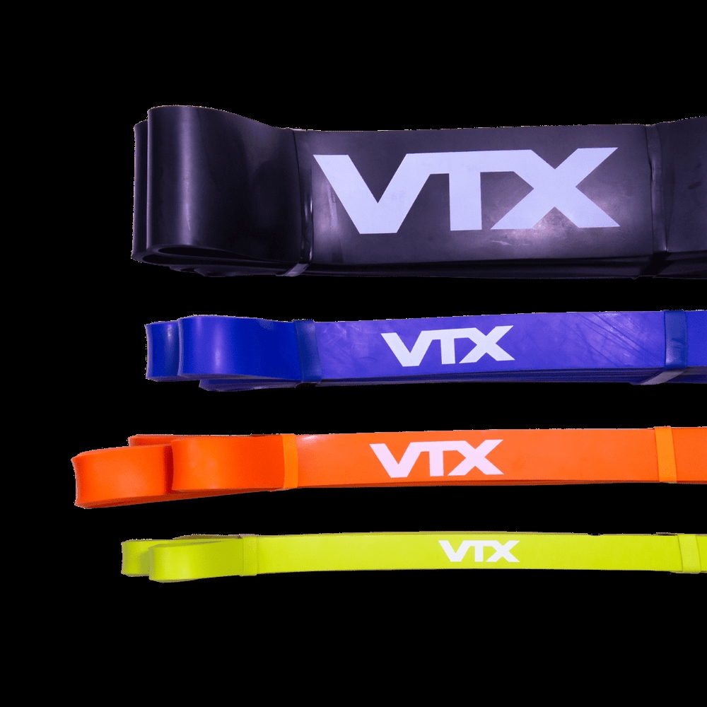 VTX GVSBL-XH 40 in. 60-120 lbs Latex Strength Bands, Extra Heavy - Black