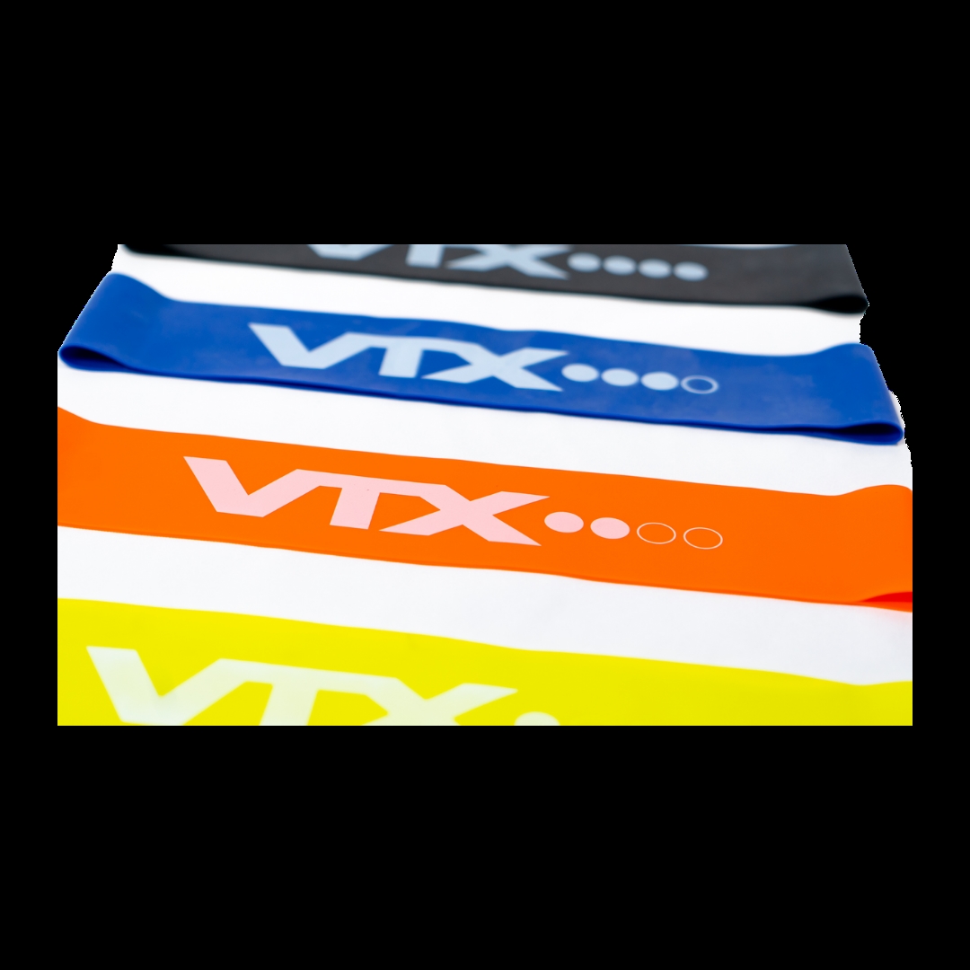 VTX GVFB-ML-MED 9 x 2 in. Latex Mini Loop Bands, Medium - Spanish Orange