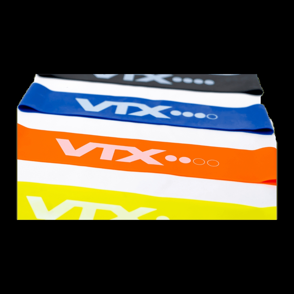 VTX GVFB-ML-XH 9 x 2 in. Latex Mini Loop Bands, Extra Heavy - Black