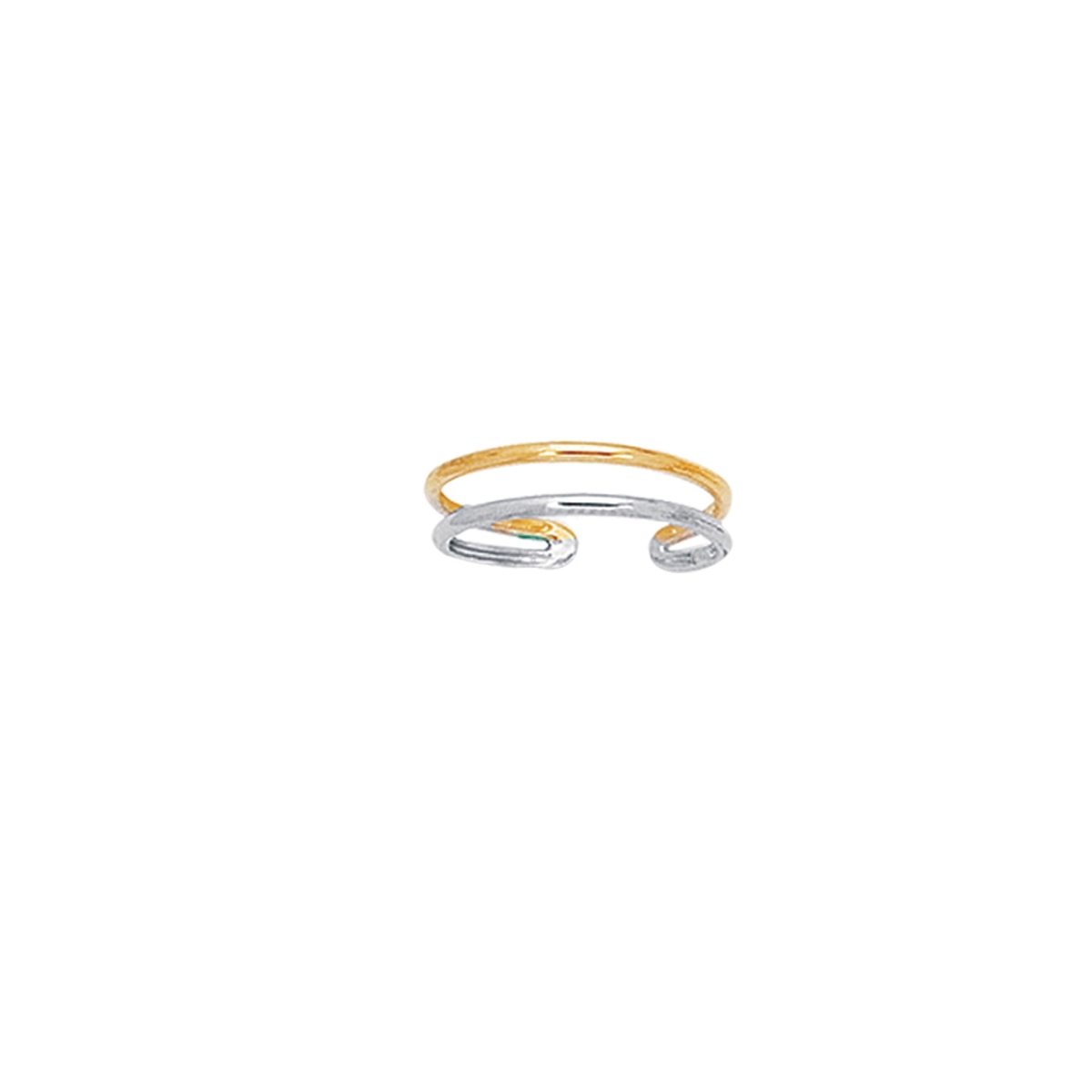 Picture of Royal Chain R402 14K Two Tone Gold Polished Toe Ring