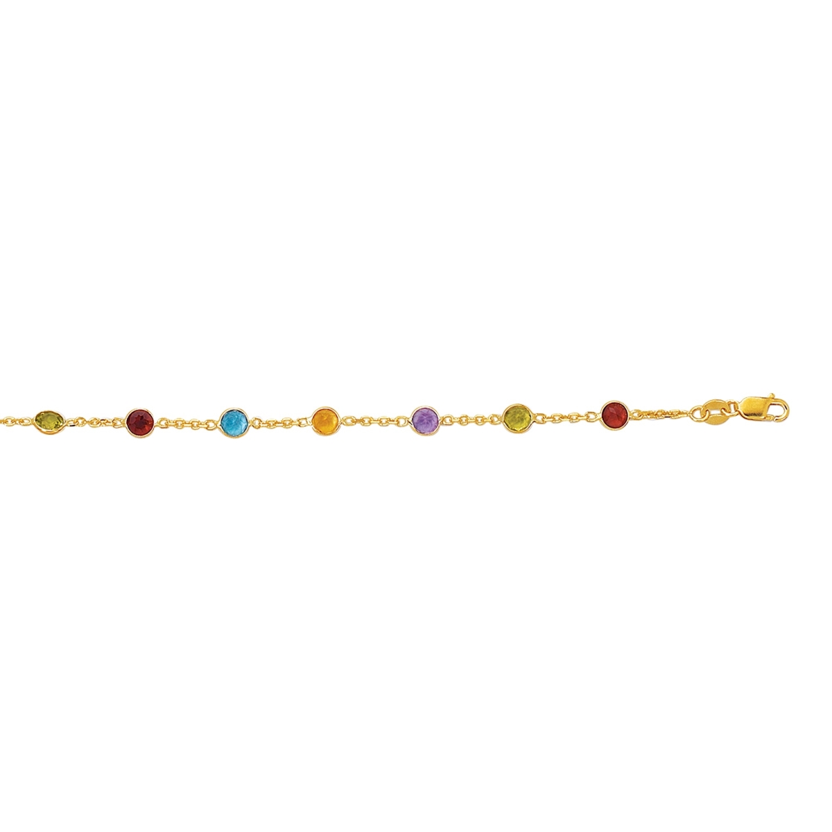 Picture of Royal Chain ANK152-10 10 in. 14K Yellow Gold Polished Anklet with Lobster Clasp
