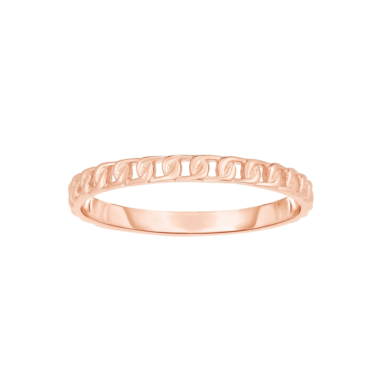 Picture of Royal Chain PR7333-07 14K Rose Gold Polished Ring&#44; Size 7