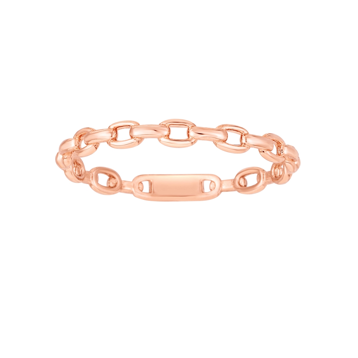 Picture of Royal Chain PR7731-07 2.4 mm 14K Rose Gold Polished Ring&#44; Size 7