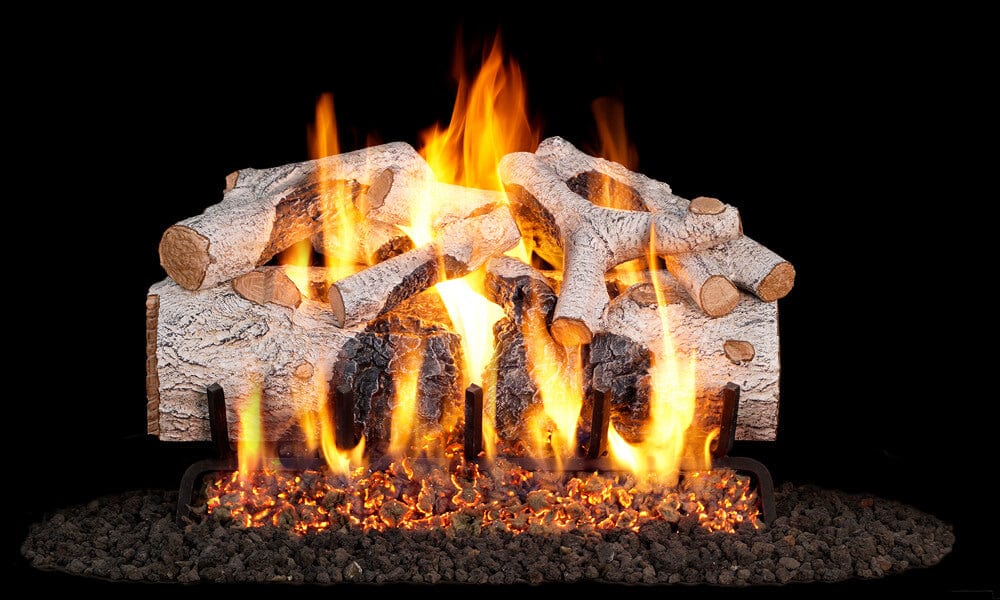 CHMBW-42 42 in. Charred Mountain Birch Vented Gas Log Set