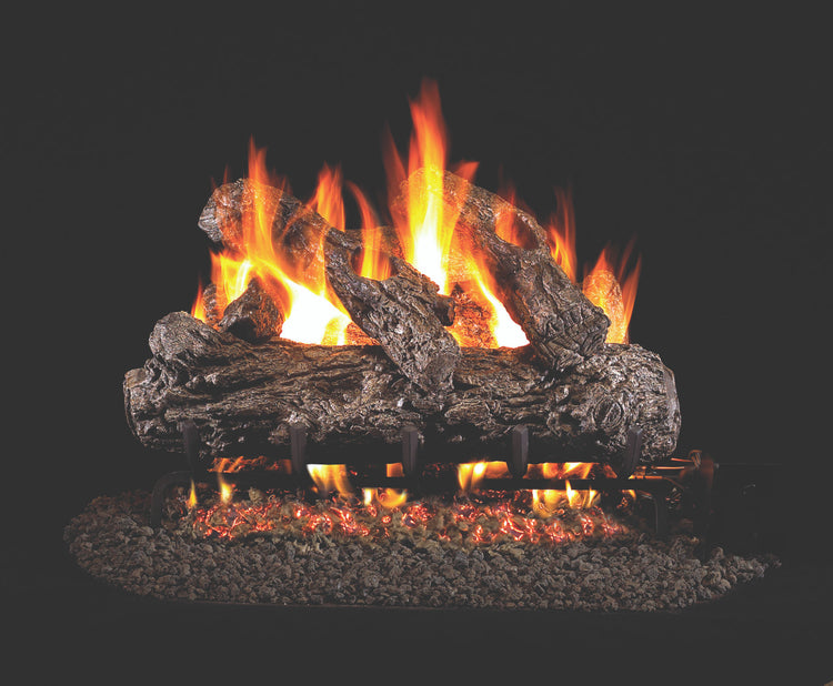 HR-30 30 in. Rustic Oak Vented Gas Logs