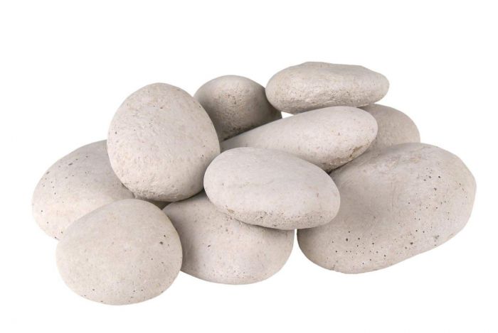 STN-10I River Rock Fyre Stones, Ivory