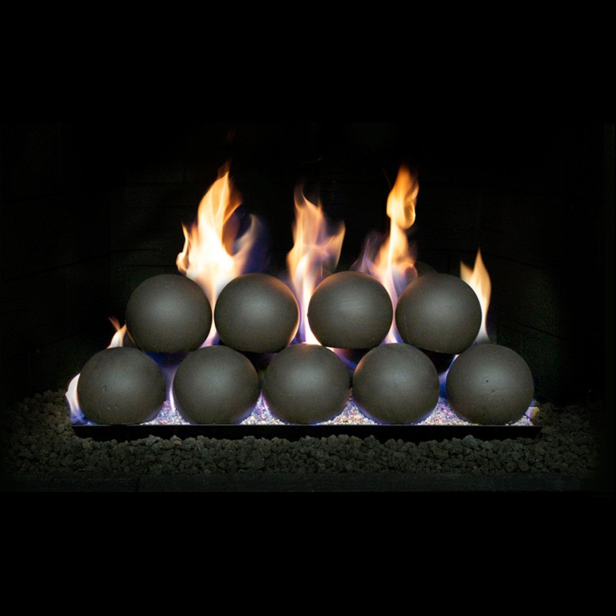 FS5-24-EB 5 x 24 in. Epic Black Fyre Spheres for P45 Burner