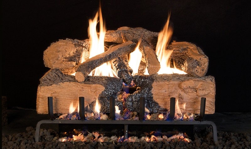 CHNS-18-20 18 in. Vented Charred Series Angel Split Oak Gas Logs