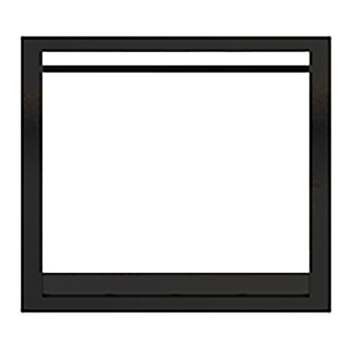 FRBK35T 35 in. Reflection Front Facade for Direct Vent Gas Fireplaces, Black
