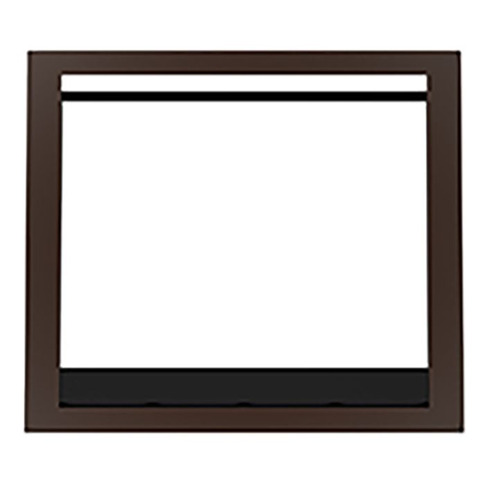 FRWC40T 40 in. Reflection Front Facade for Direct Vent Gas Fireplaces, Warm Chestnut