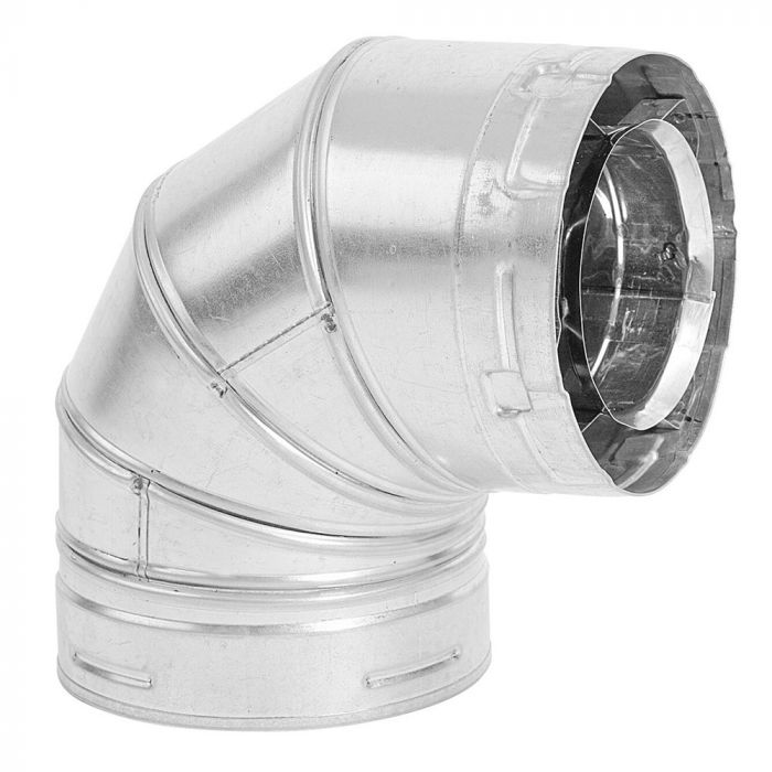 6DVLE90 90 deg Rigid Elbow for 6DVL Direct Vent Lock System