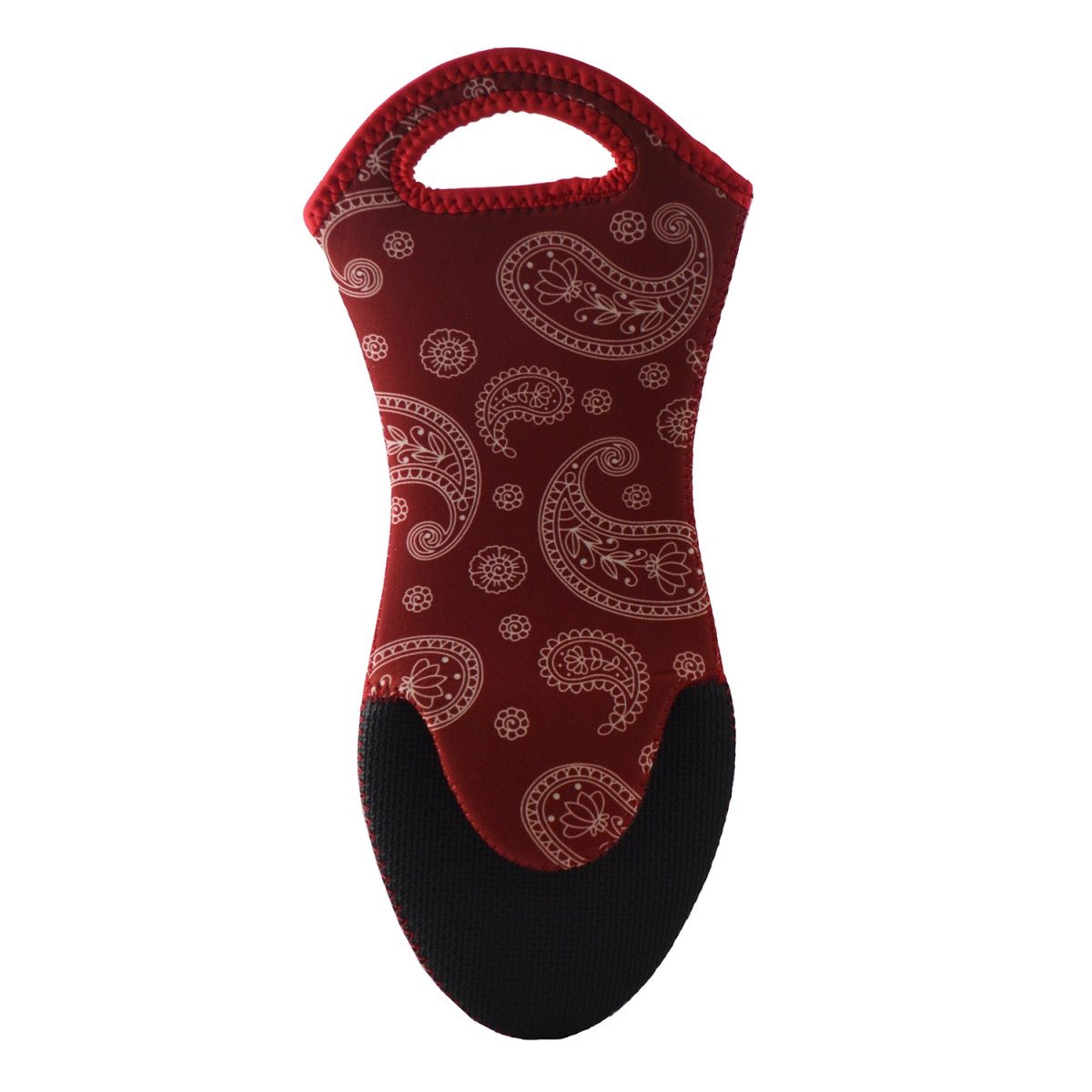 Picture of Three Star YN2009 Neoprene Oven Glove - Paisley Pattern In Red