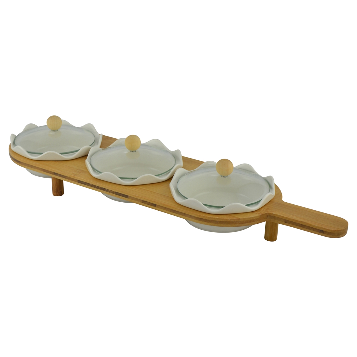 Picture of Three Star KW261 18 x 5 x 3 in. Round Bowls With Lid - 3 Piece