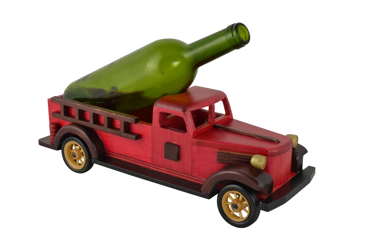 Picture of Three Star Import & Export WB106 14 in. Fire Truck Wine Bottle Holder