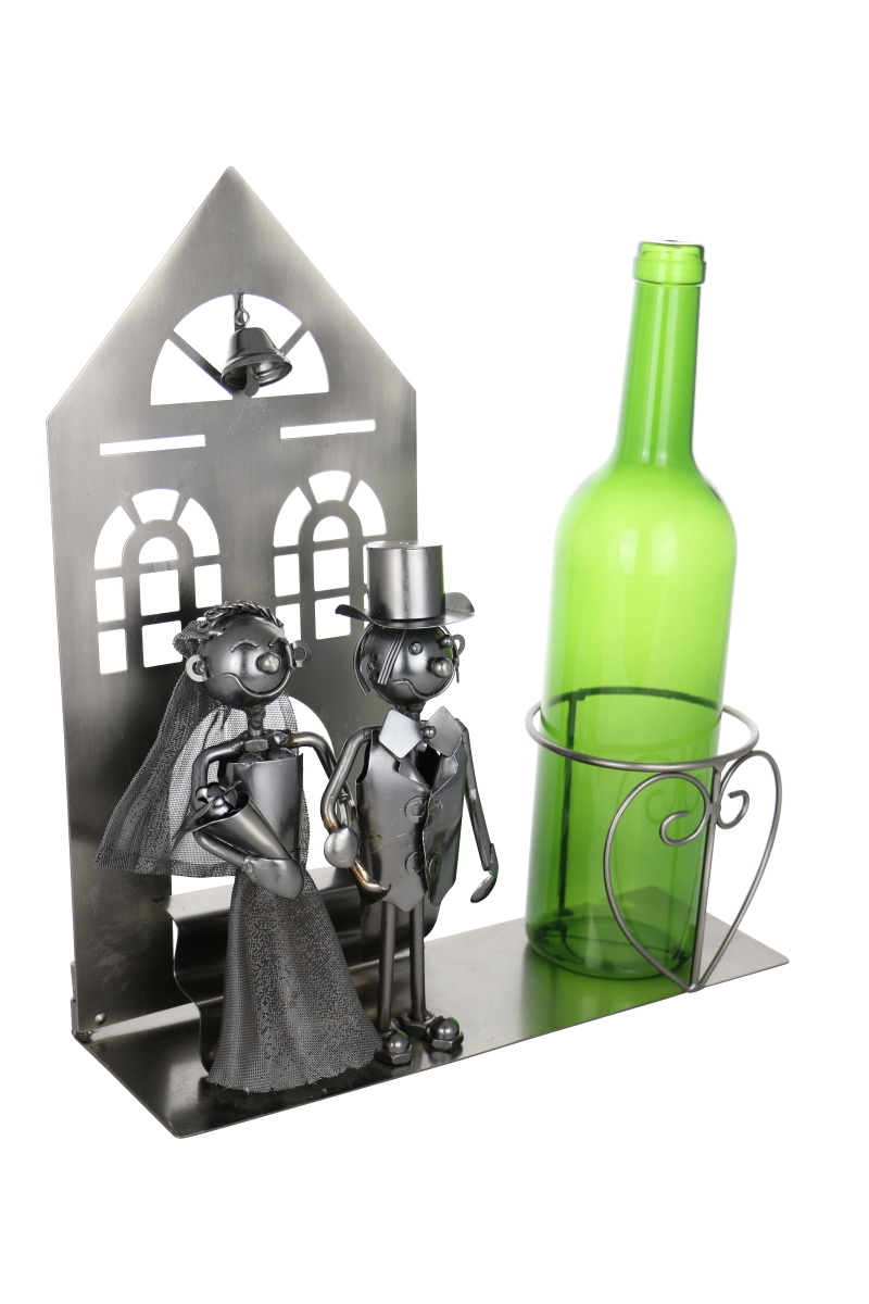 Picture of Three Star Import & Export ZA433 13 x 11 in. Wine Bottle Holder&#44; Bride & Groom At Church