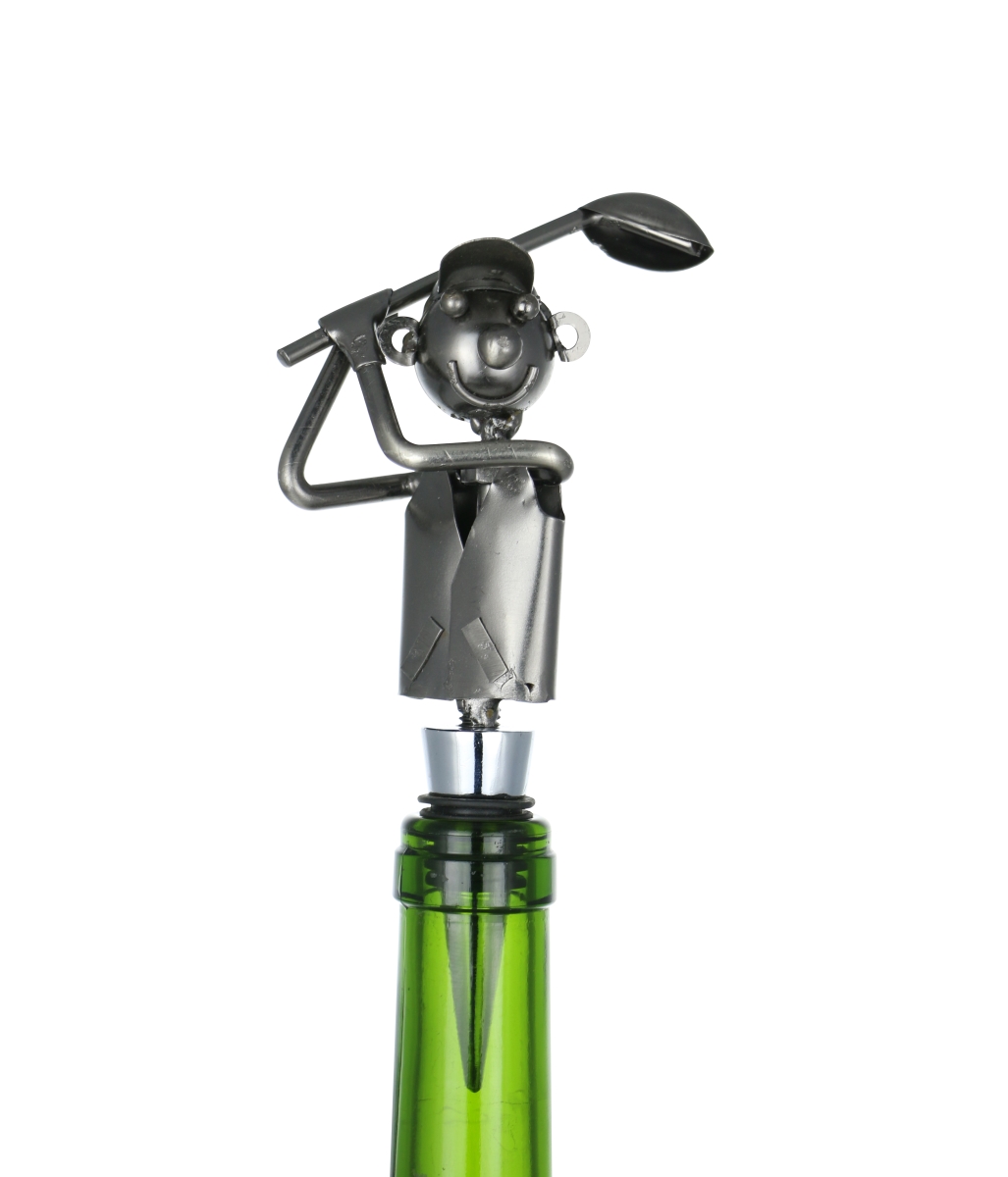 Picture of Three Star Import & Export ZA437 6.5 in. Golfer Wine Stopper