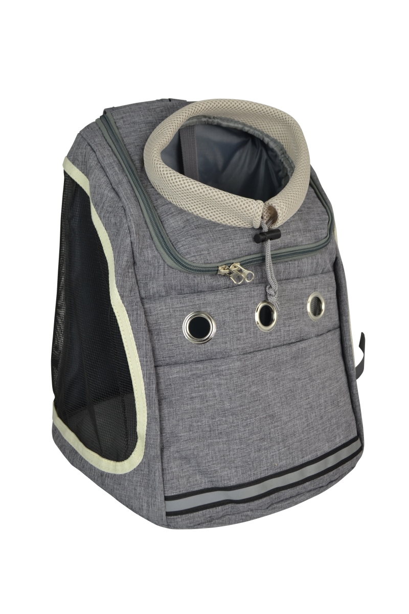 Picture of Three Star Import & Export DB11-GRY 15 x 13 x 10 in. Fabric & Mesh Pet Backpack