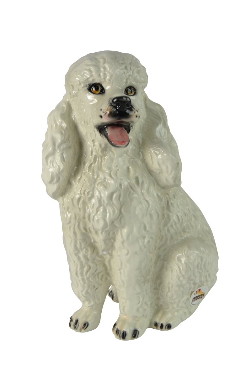Picture of Three Star Import & Export BC200 11 in. White Poodle Capodimonte Figurine