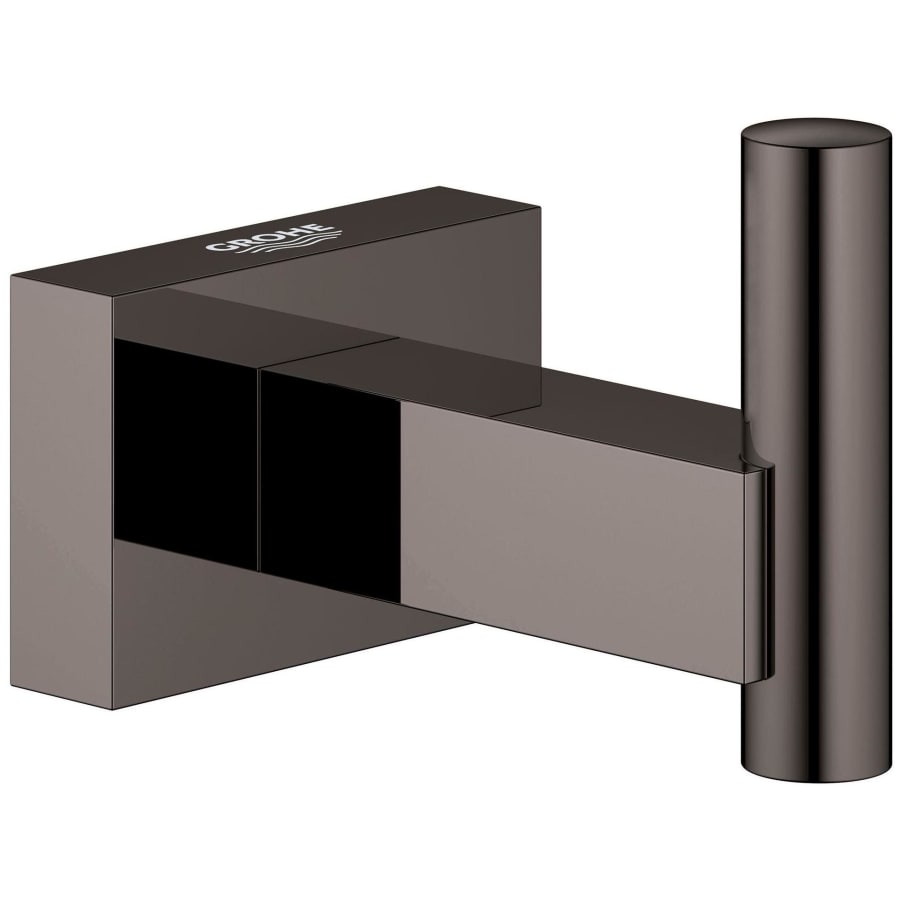 Grohe 40511A01 Hard Graphite Essentials Cube-Robe Hook with Star Light Technology