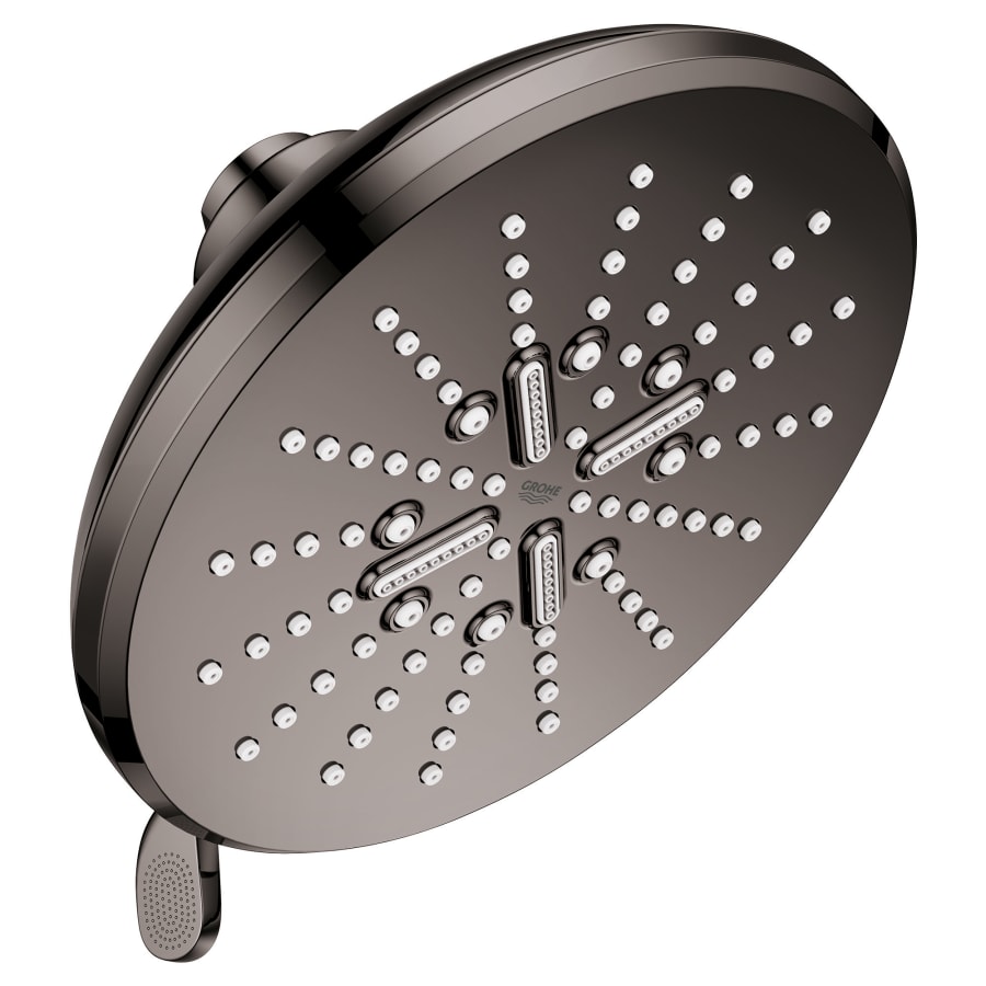 Grohe 26789A00 Rainshower Smart Active 1.75 GPM Hard Graphite Multi-Function Shower Head with Dream Spray & EcoJoy Technology - 6.5 in.