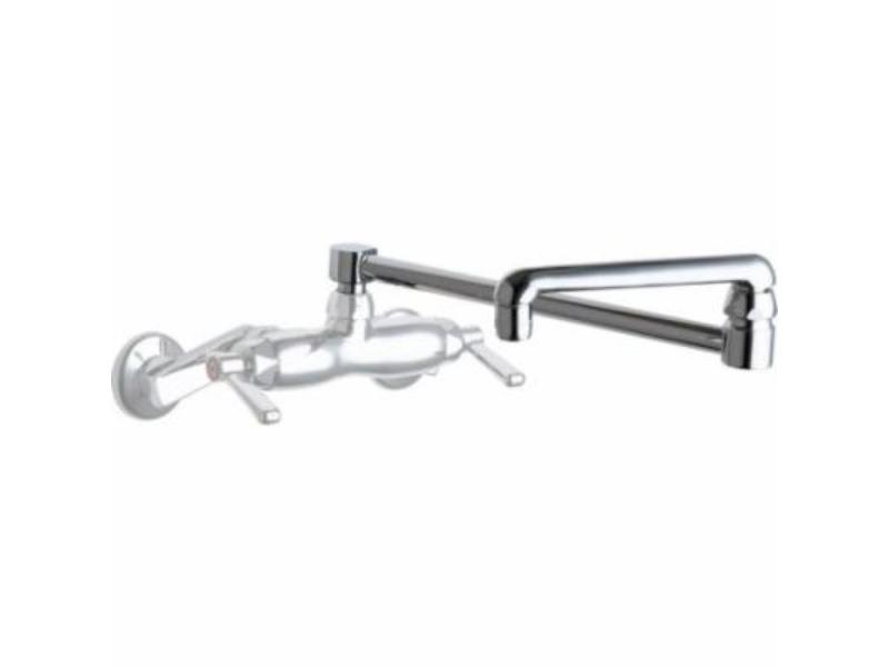 DJ13E35JKABCP 13 in. Double 1.5-Jointed Swing Spout, Polished Chrome