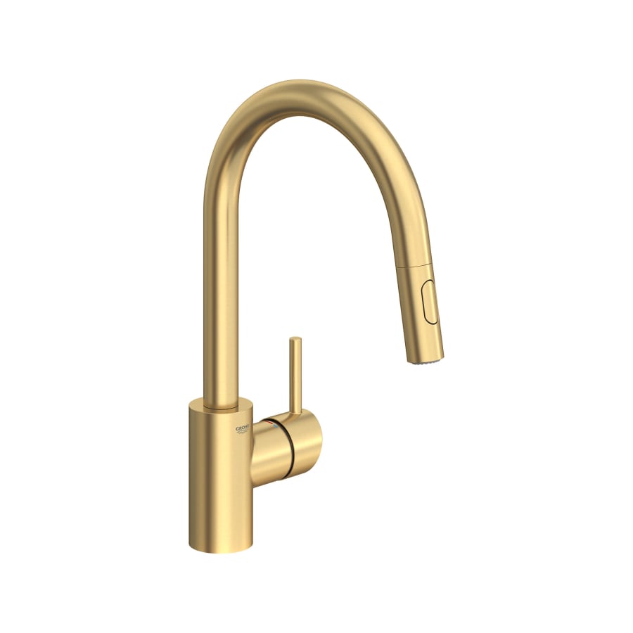 Grohe 32665GN3 Concetto 1.75 GPM Single Hole Pull Down Kitchen Faucet - Brushed Cool Sunrise
