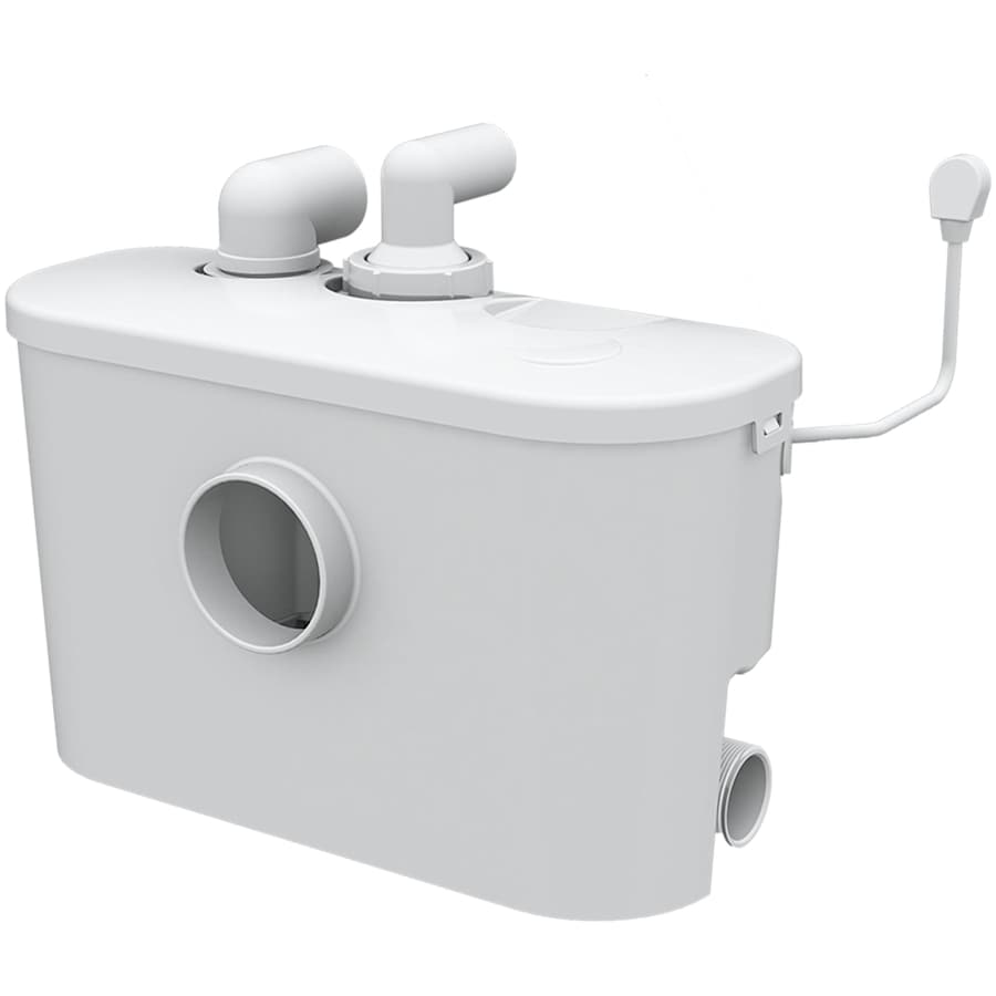 201-0006 115V & 1PH Model 201 Qwik Jon Premier Upflush Bathroom Grinder Pump with 6 ft. Cord