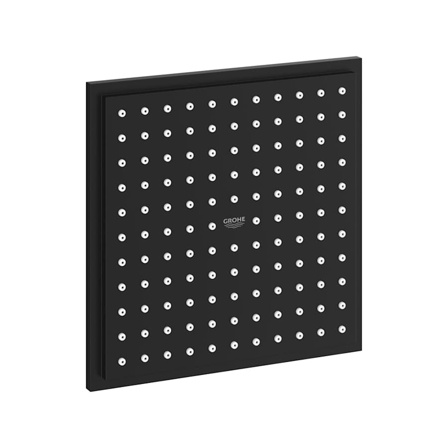 Grohe 264682430 6 in. Euphoria 1.75 GPM Single Function Rain Shower Head, Matte Black