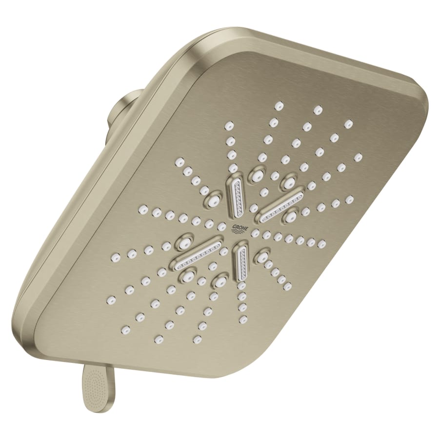 Grohe 26797EN0 6.5 in. Rainshower Smart Active 1.75 GPM Multi-Function Shower Head with Dream Spray & EcoJoy Technology, Brushed Nickel