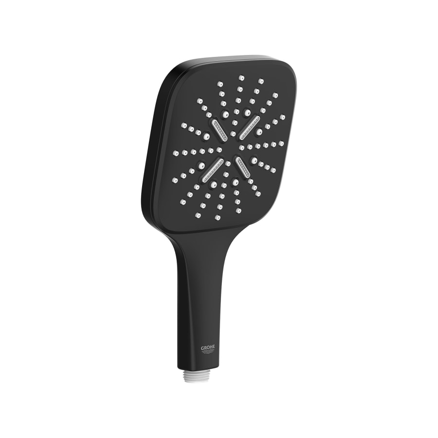 Grohe 265522430 Rainshower Smart Active 1.75 GPM Multi-Function Hand Shower with Star Light, Matte Black