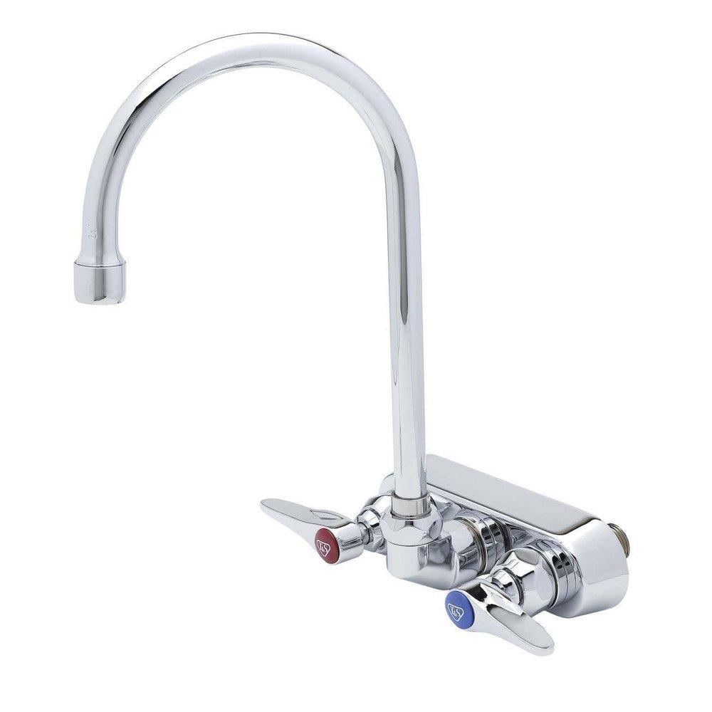 B-1146-CFA-VF05 Two Handle Wall Mount Faucet, Chrome Plated