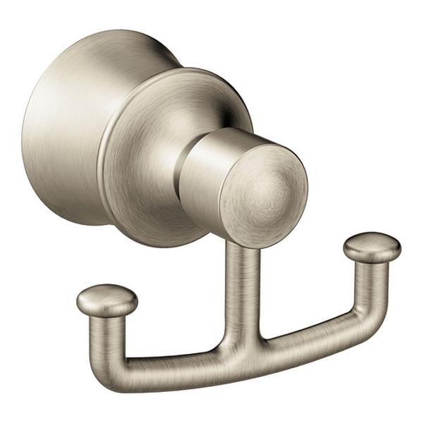 YB2103BN Dartmoor Brushed Nickel Double Robe Hook
