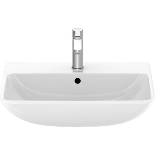 Washbasin 25" Me By Starck w/Overflow+FaucetDeck, 1 Hole Wh