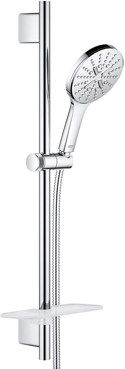 Grohe 26547000 24 in. Shower Slide Bar Kit - 3 Sprays, 1.75 gpm - Chrome