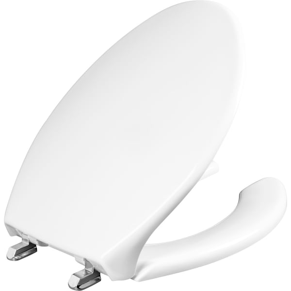 Picture of Bemis 1950SSTDG 000 Commercial Elongated Open-Front Toilet Seat with Dura Guard