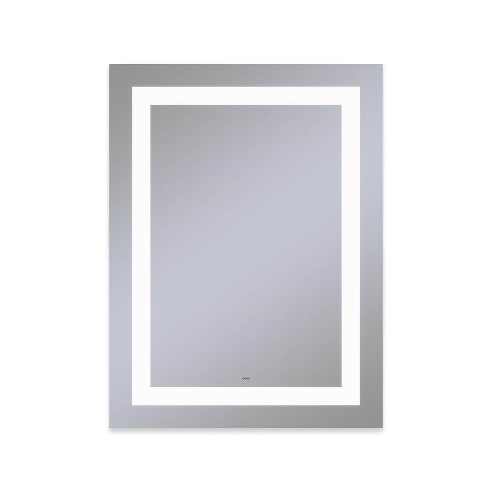 YM3040RIFPD4 30 x 40 x 1.75 in. Rectangle Inset Light Pattern 4000K Temperature Cool Light Dimmable Defogger Vitality Lighted Mirror
