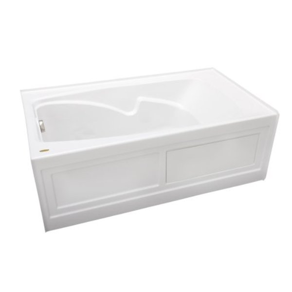 Picture of Jacuzzi CTS6036BRXXXXW 60 x 36 in. Jacuzzi Cetra Skirted Bathtub Right Drain&#44; White
