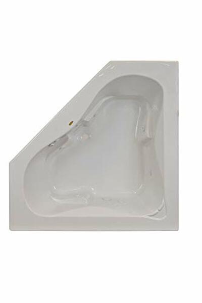 Picture of Jacuzzi J5T6060WCR1HXW 60 x 60 in. Signature Corner Whirlpool Bathtub with 6 Jets&#44; White