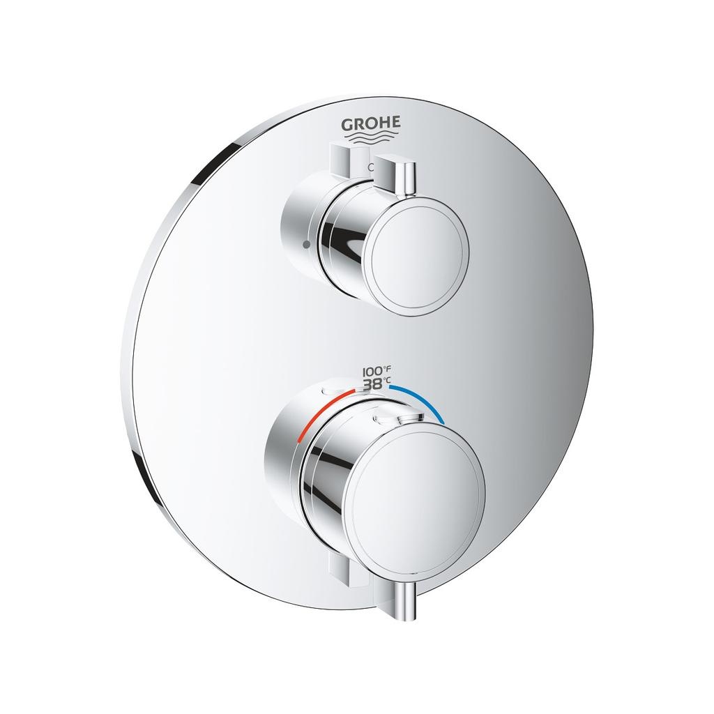 Grohe 24107000 Single Function Thermostatic Valve Trim, Chrome