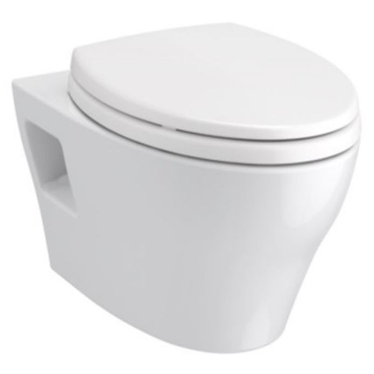 CWT428CMFG-MS Wall-Hung Dual-Flush Toilet - Matte Silver