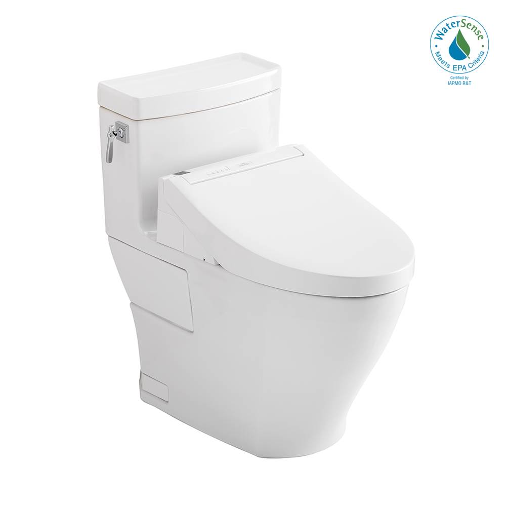 MW6263084CEFG-01 Washlet Plus Elongated 1.28 GPF Toilet with C5 Bidet Seat, Cotton White -  Toto, TO578034