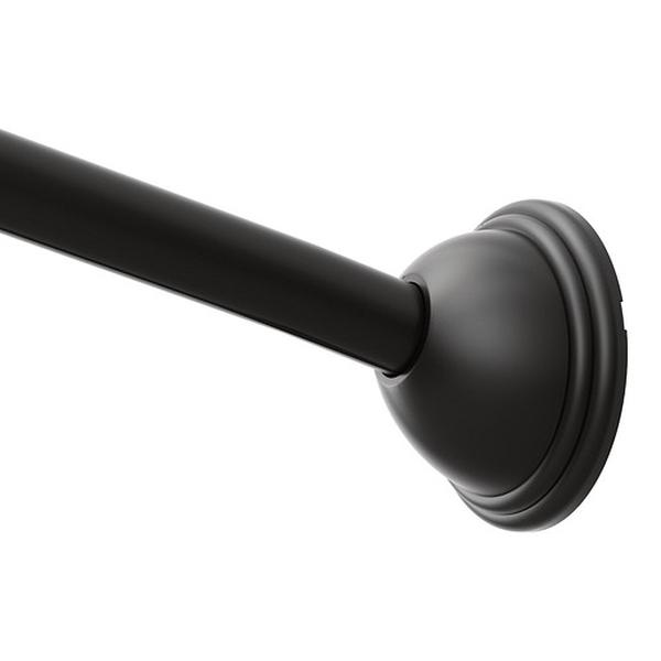Curved Shower Rods Adjustable Curved Shower Rod - Matte Black