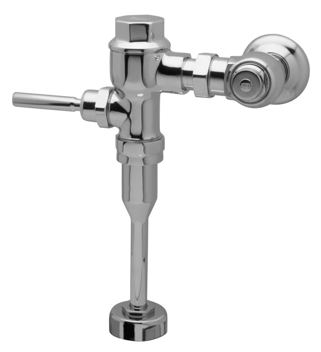 Zurn Industries Z6203-EWS-YB-YC Exposed Manual Piston Flush Valve for Urinals - 0.5 gpf, 11 1/2 Rough In, Chrome