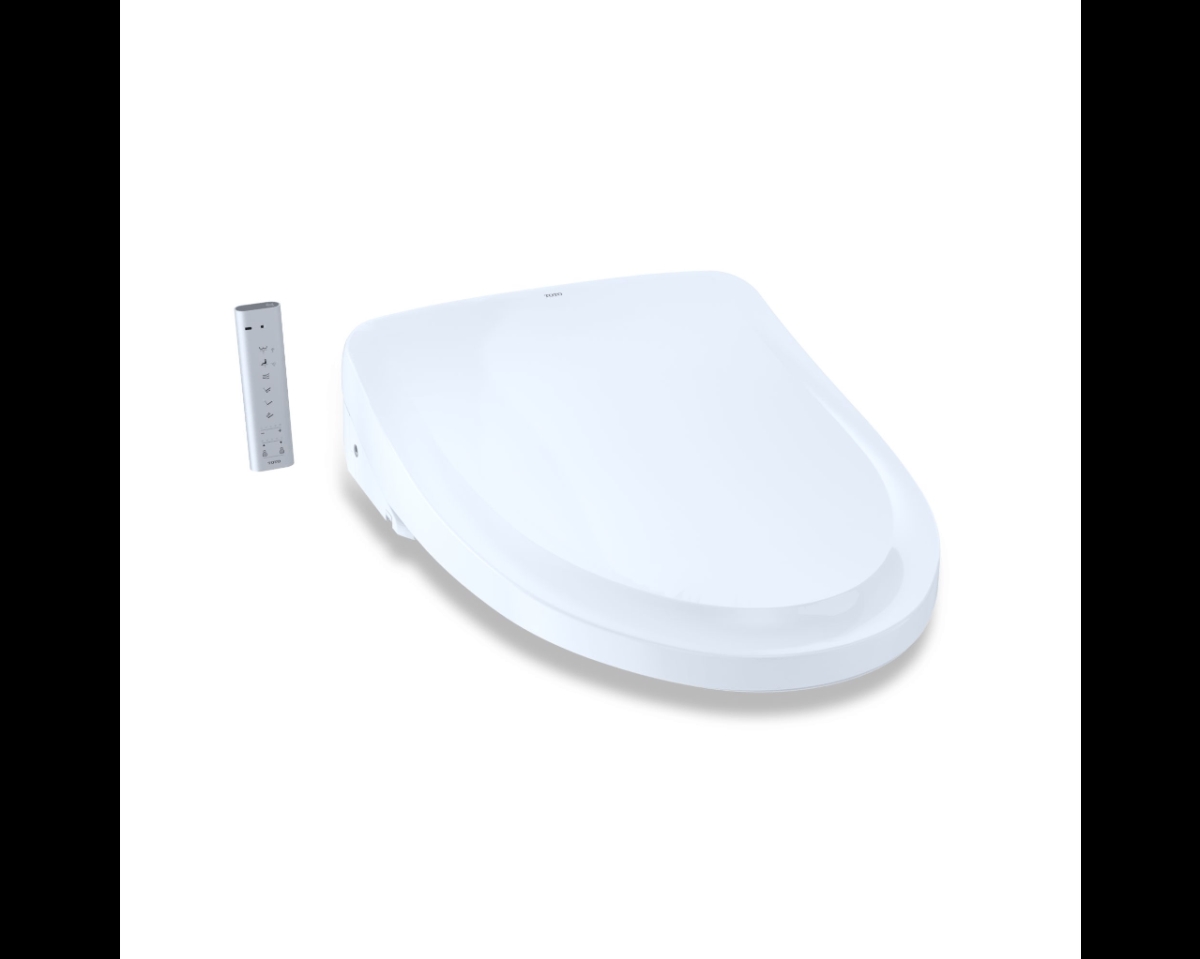 Picture of Toto SW3044T40-01 Washlet Plus S500E Elongated Bidet Toilet Seat with Classic Lid&#44; Cotton White