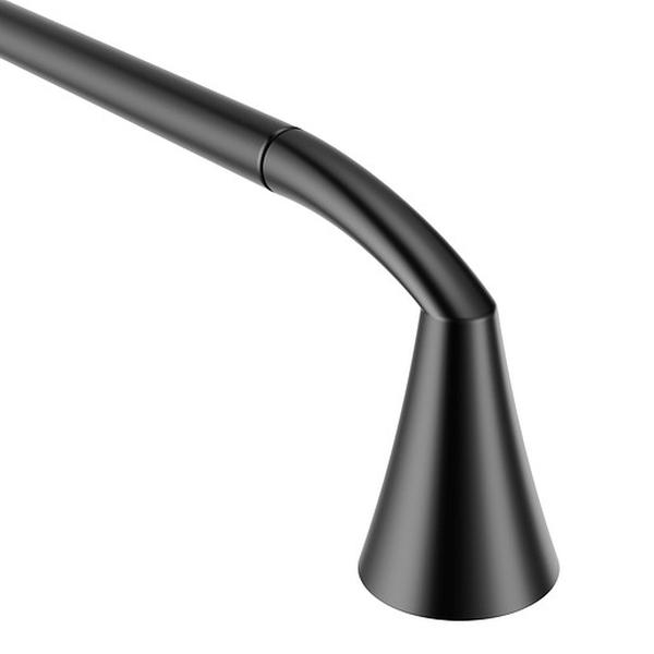 YB2324BL 24 in. Glyde Matte Black Towel Bar