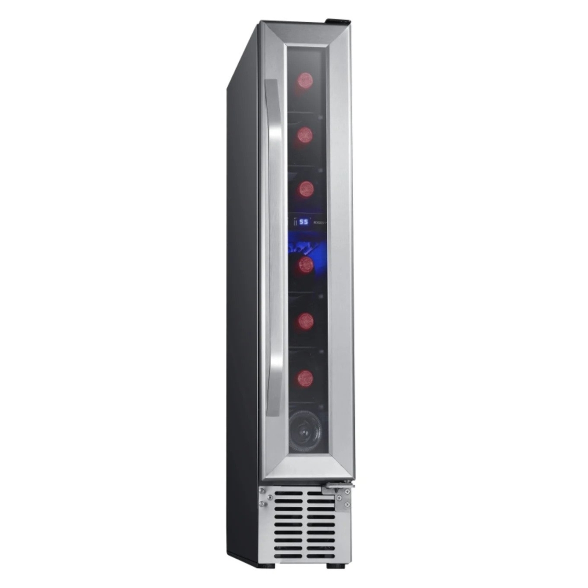 Picture of EdgeStar CWR70SZ 6 in. Built-in Wide 7 Bottle Capacity Compact Wine Cooler with Right, Stainless Steel