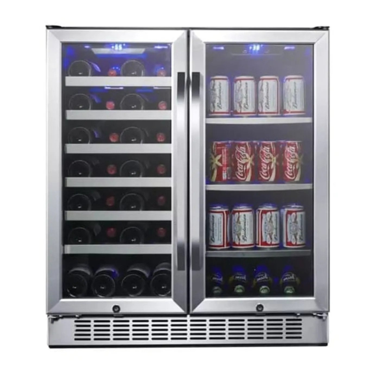 Picture of EdgeStar CWB2886FD 30 in. Wine & Beverage Cooler, Stainless Steel