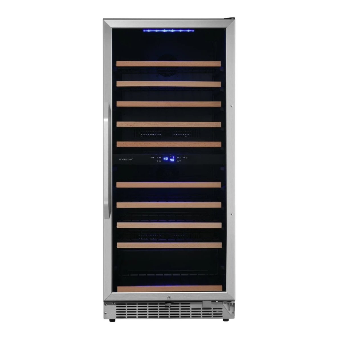 CWR1102DZ 110 Bottle 24 in. Built-in Dual Zone Wine Cooler, Stainless Steel -  EdgeStar