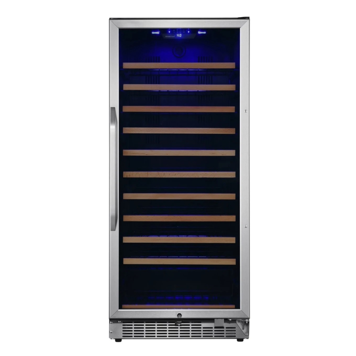 CWR1212SZ 24 in. Wide 111 Bottle Capacity Free Standing Single Zone Wine Cooler with Even Cooling Technology, Stainless Steel -  EdgeStar